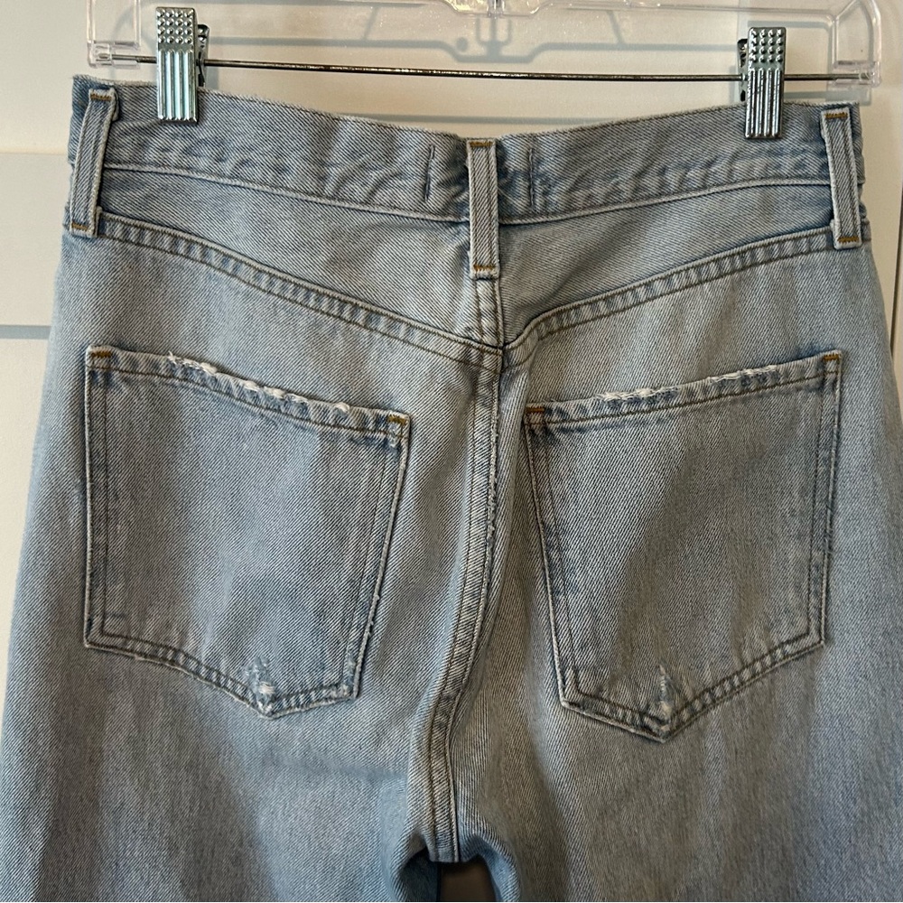 Agolde Women's Riley Clear Skies High-Rise Straight Crop Jeans in Size 27 - Picture 9 of 12